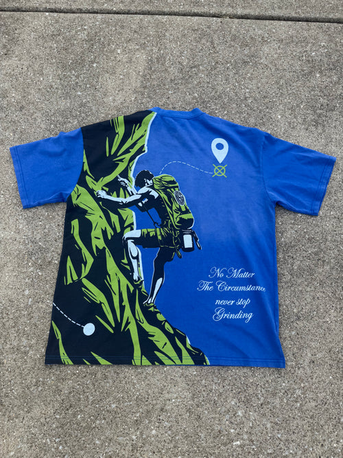 NSG “No Matter The Circumstance” Blue/Green Oversized Tee
