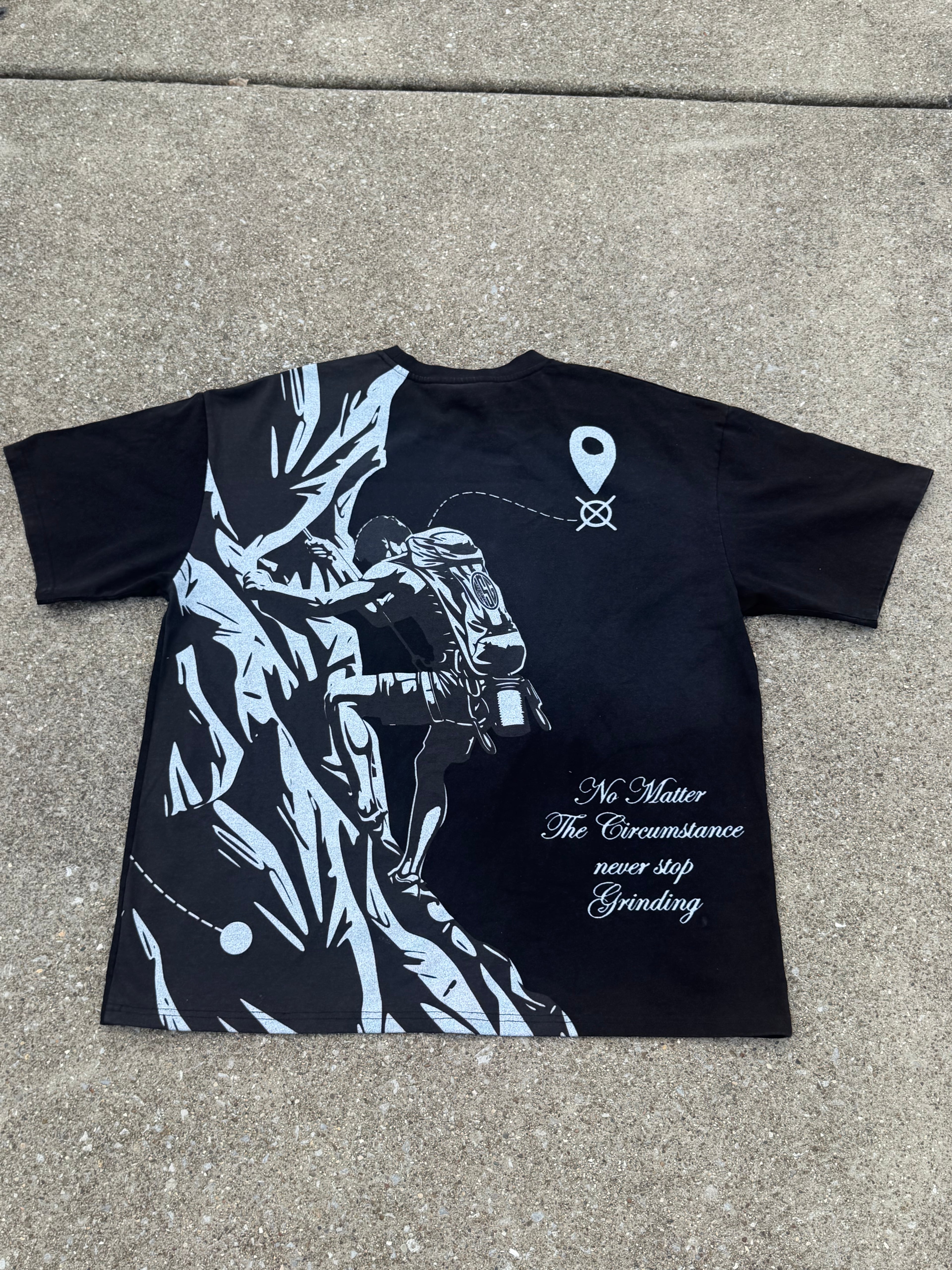 NSG “No Matter The Circumstance” Black/White Oversized Tee