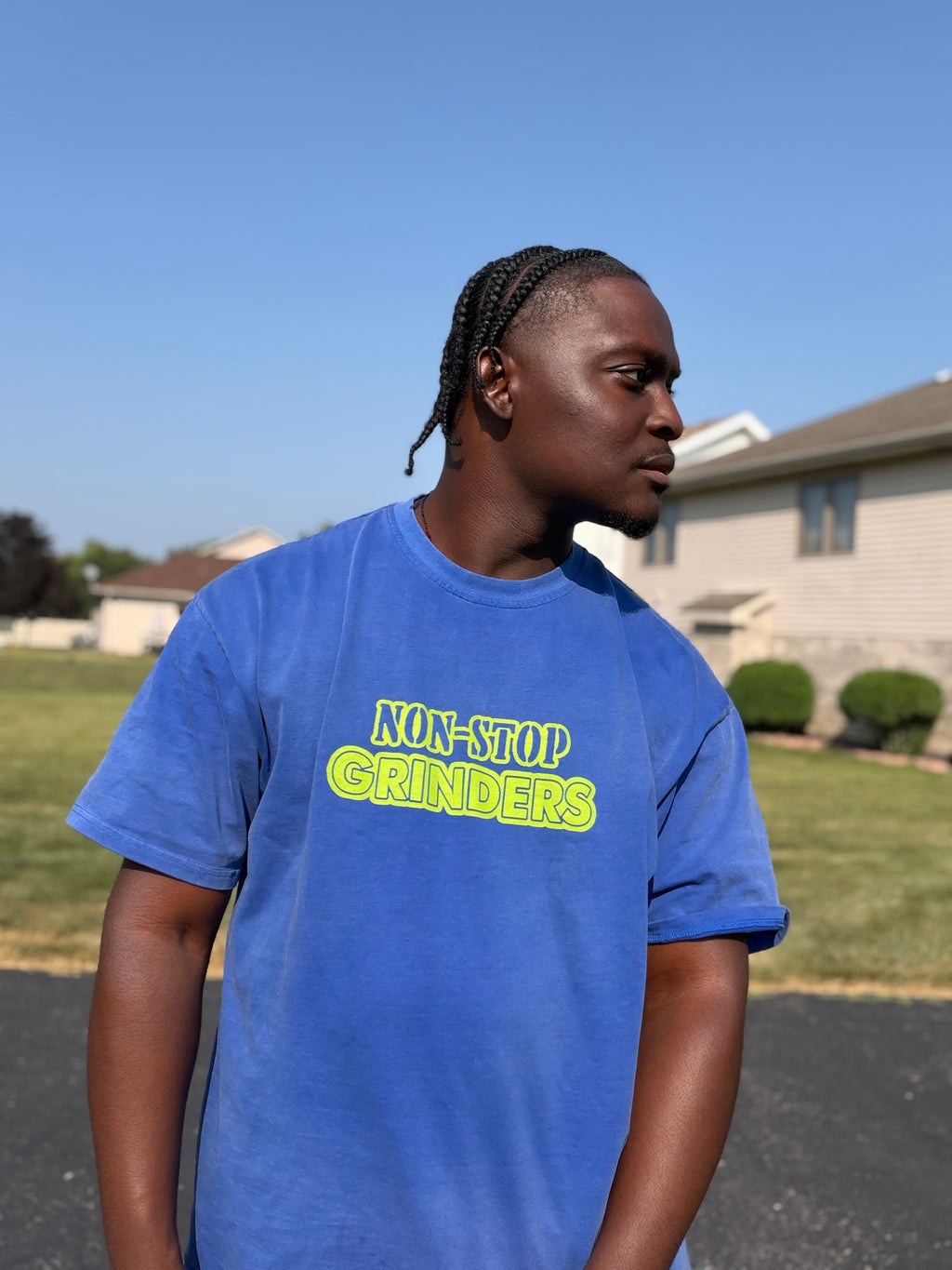 NSG “No Matter The Circumstance” Blue/Green Oversized Tee