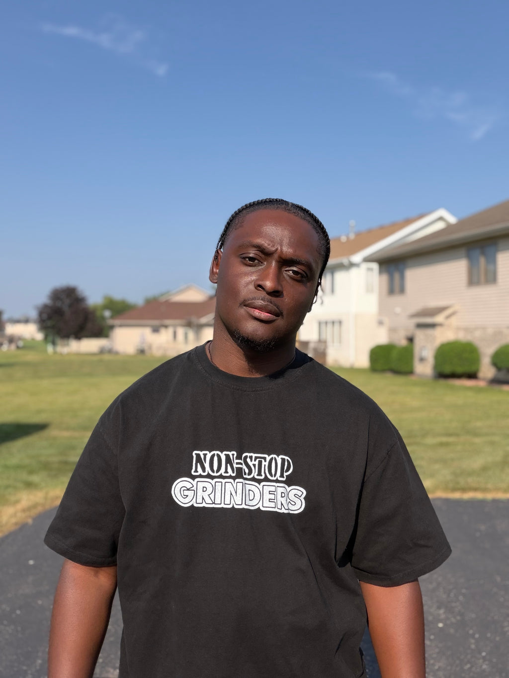 NSG “No Matter The Circumstance” Black/White Oversized Tee