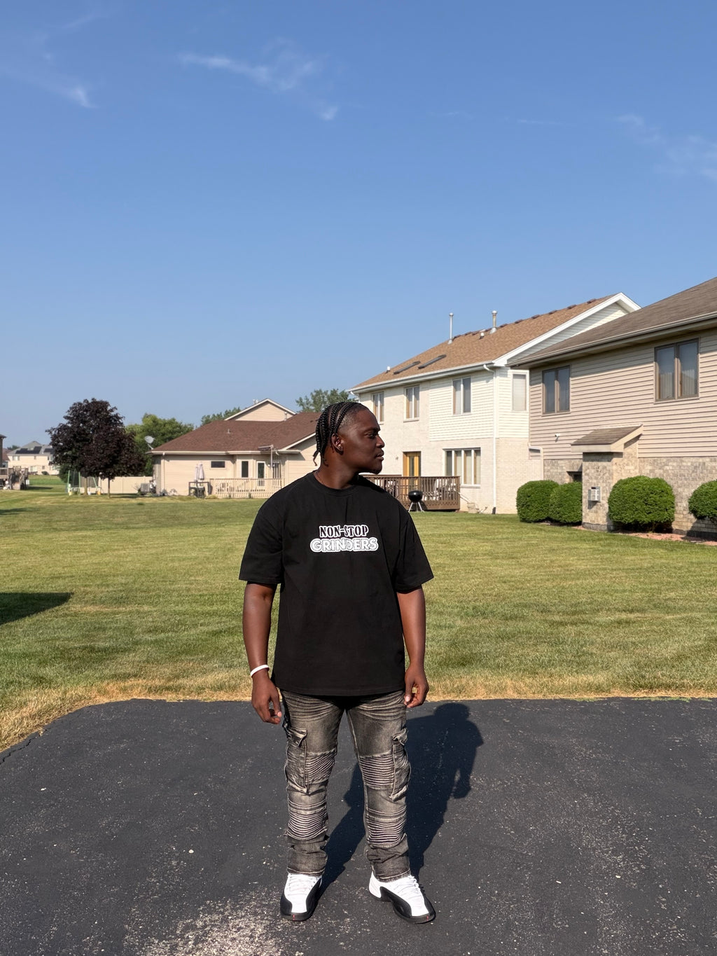 NSG “No Matter The Circumstance” Black/White Oversized Tee